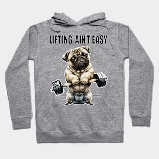 Fitness Gym  Lifting Ain't Easy Funny Workout Hoodie